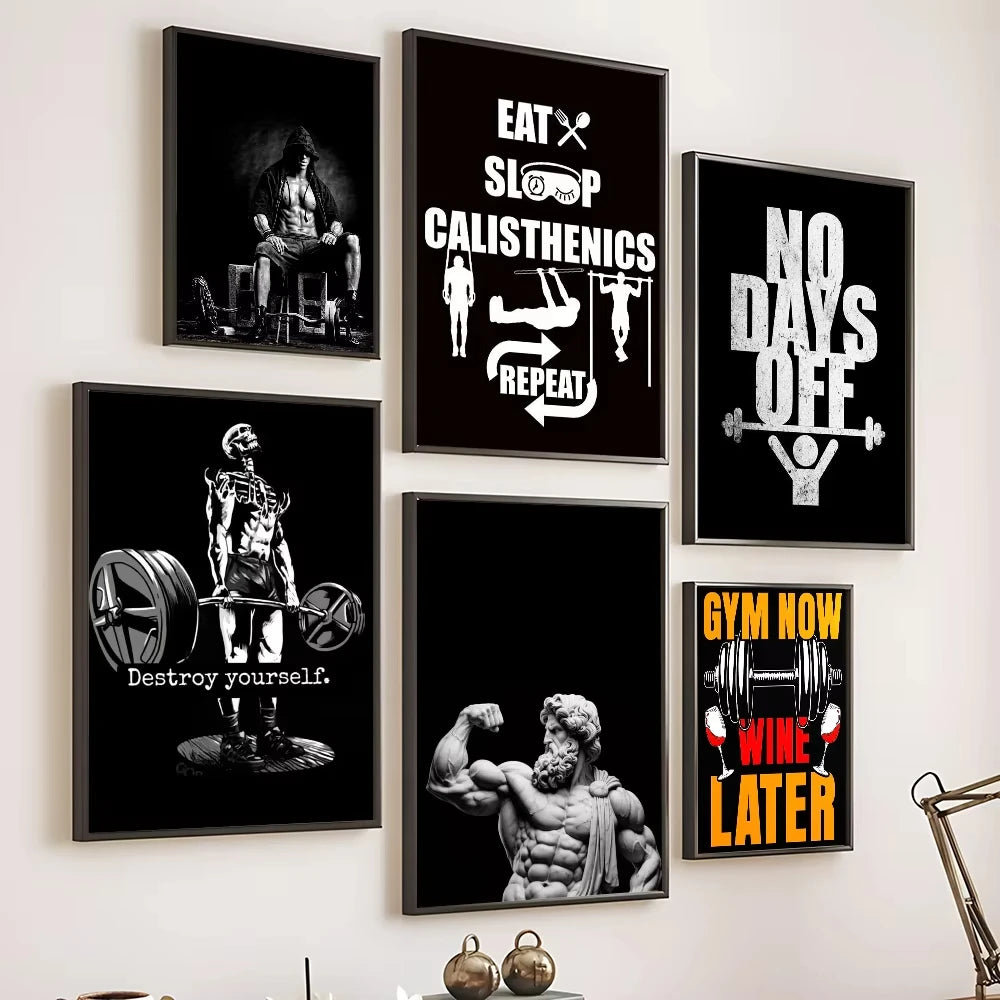 Motiverende Gym Posters voor Thuis